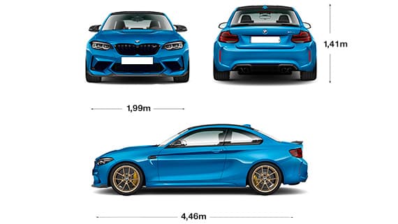 Medidas del BMW M2 Competition